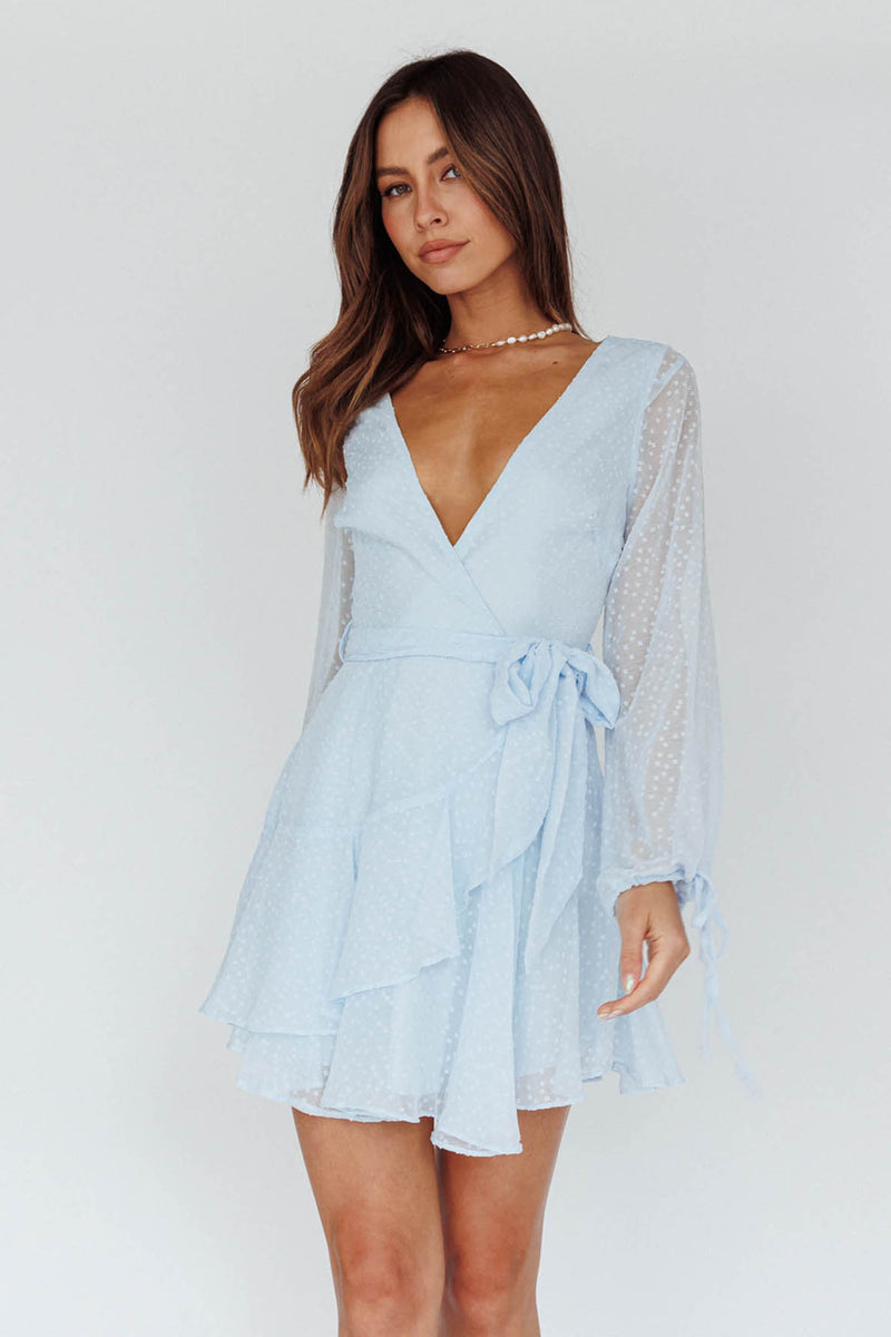 Sheri Hail Spot Chiffon Dress Rose