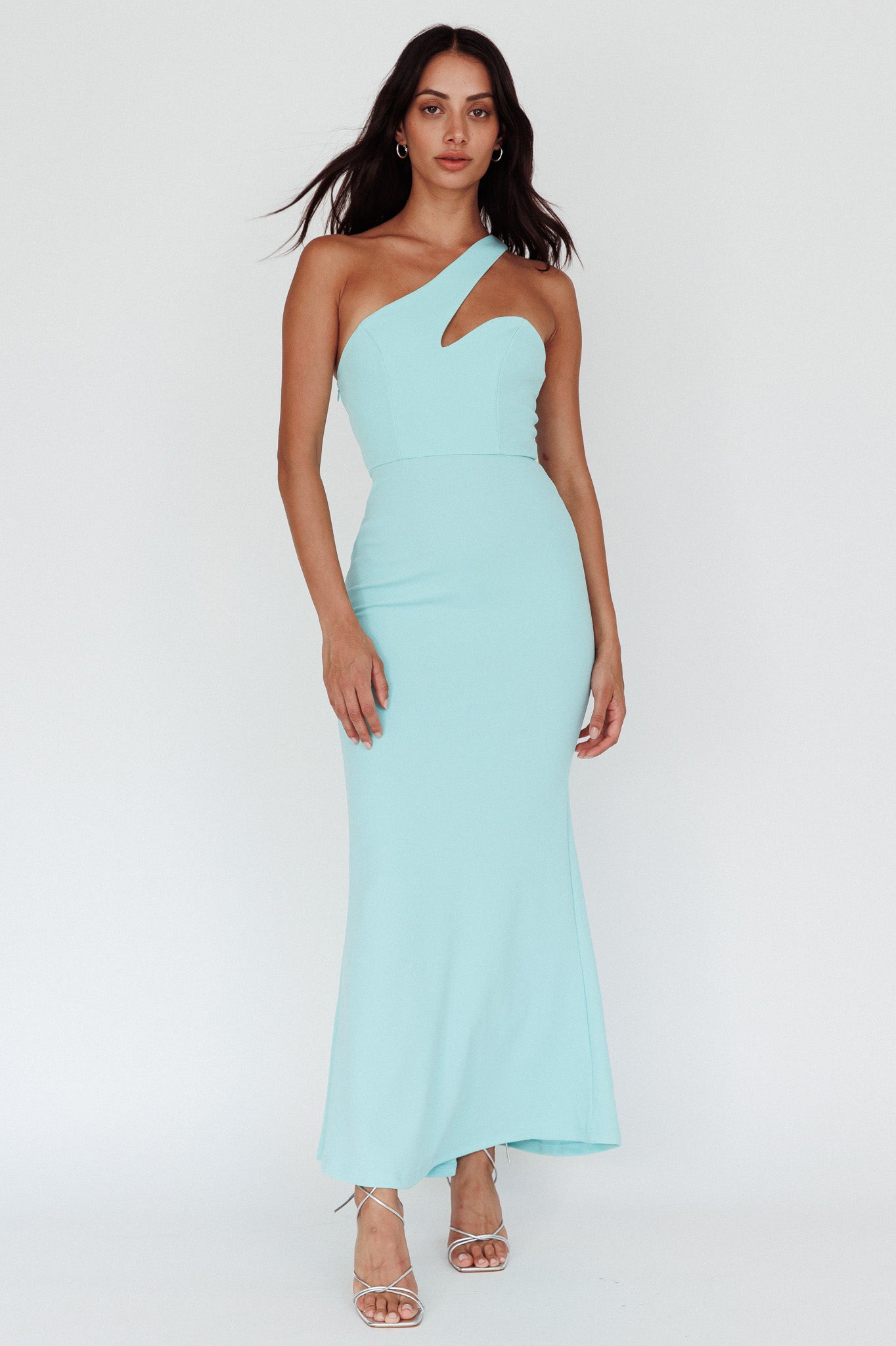 Shooting Stars One-Shoulder Maxi Dress Mint Shooting Stars One-Shoulder Maxi Dress Mint