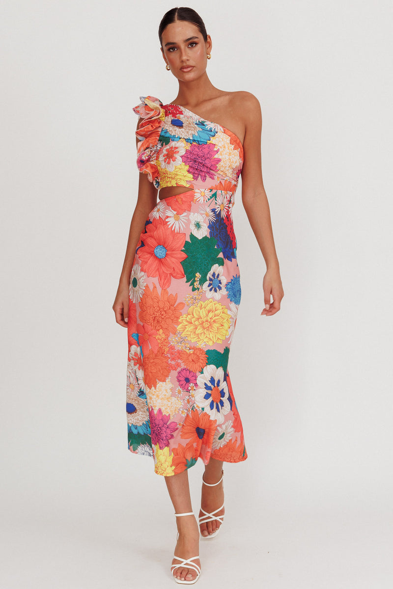 Olera Ruffle Floral Dress main image 0