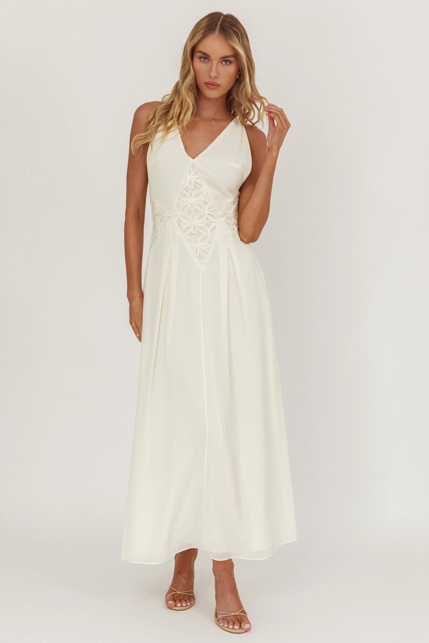 sun becomes her wildflower midi dress NEW Sun Becomes Her Wildflower Midi Dress S 0075