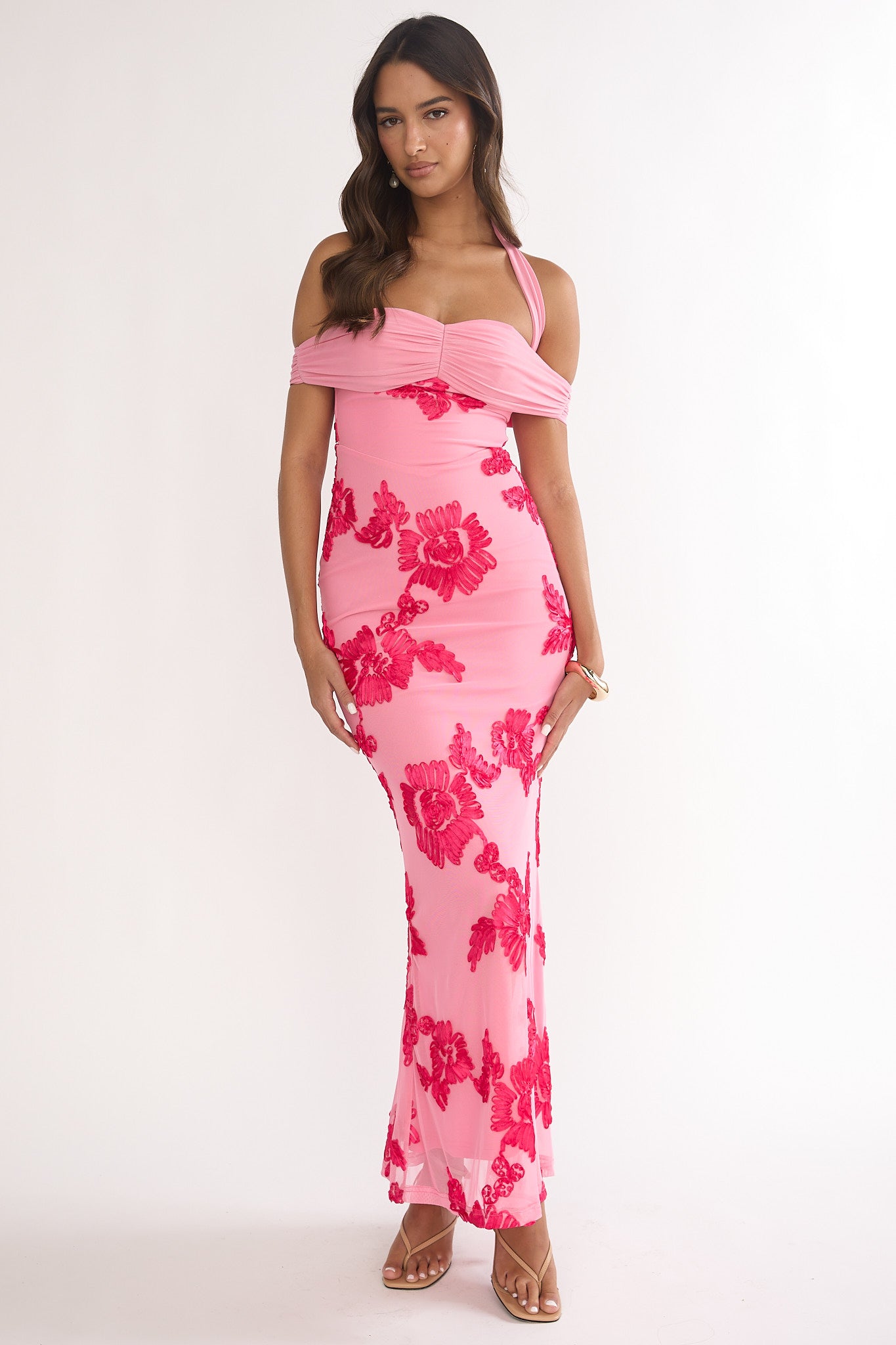 eden floral halter maxi dress Emerald Green Floral Halter Maxi Dress - All Dresses