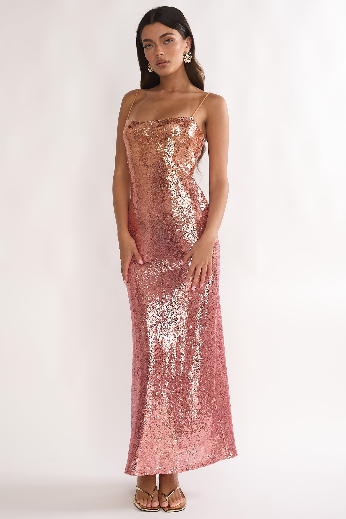 gradient sequin dress Buy RSVP by Nykaa Fashion Black And Bonze Ombre Gradient Sequin Gown Online