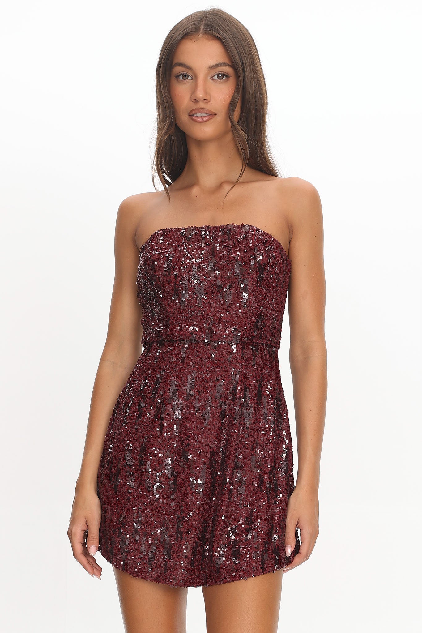 let me be sequin mini dress Miss Me Sequin Mini Dress | Black | Womens