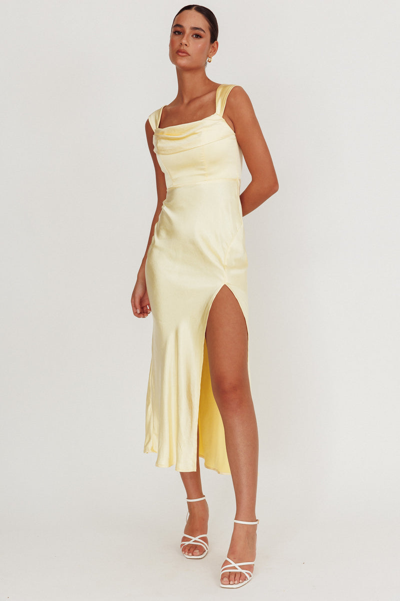 Lucinda Off-Shoulder V-Back Dress Blue main image 0