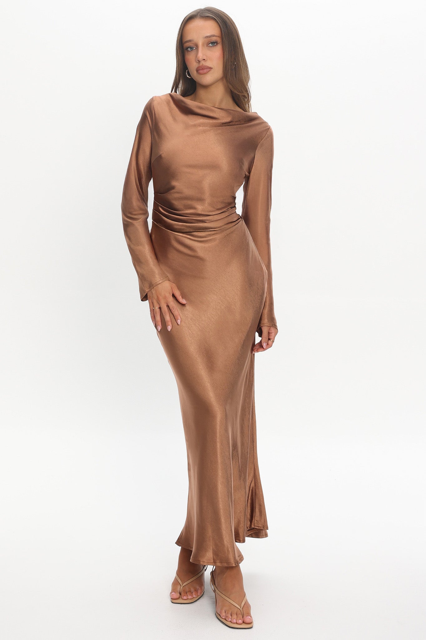 loveland cowl back midi dress Loveland Cowl Back Midi Dress Navy