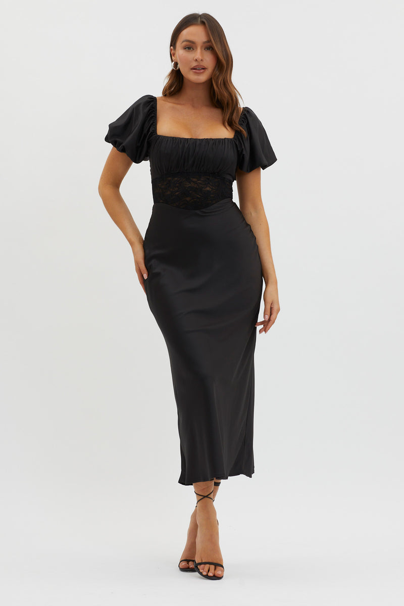Alley Puff Sleeve Midi Dress -Mekko | Lily main image 0