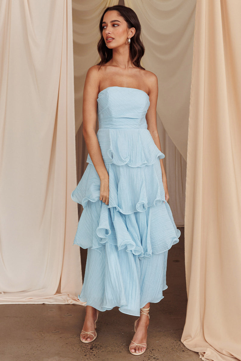 Hayden Blue Wave Strapless Midi Dress main image 1