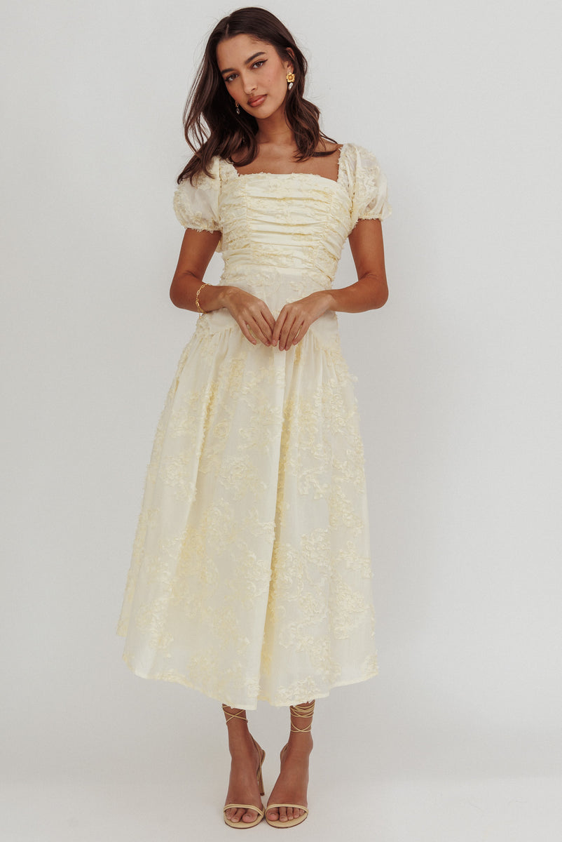 Solo Midi Dress Butter main image 0