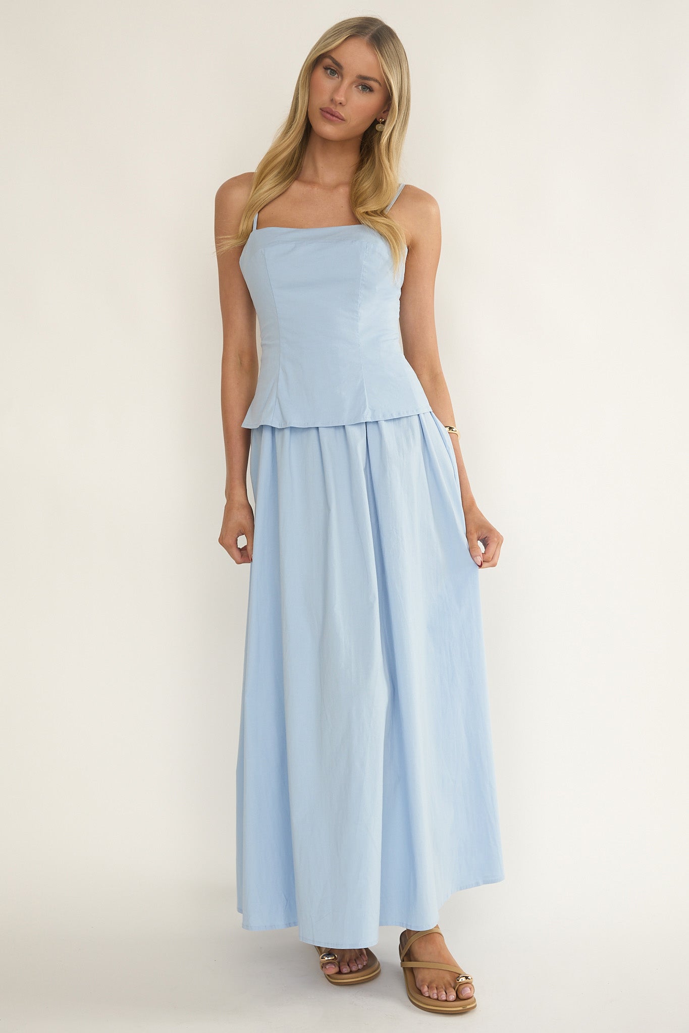 Antonita Cami Strap Maxi Dress Blue Antonita Cami Strap Maxi Dress Blue