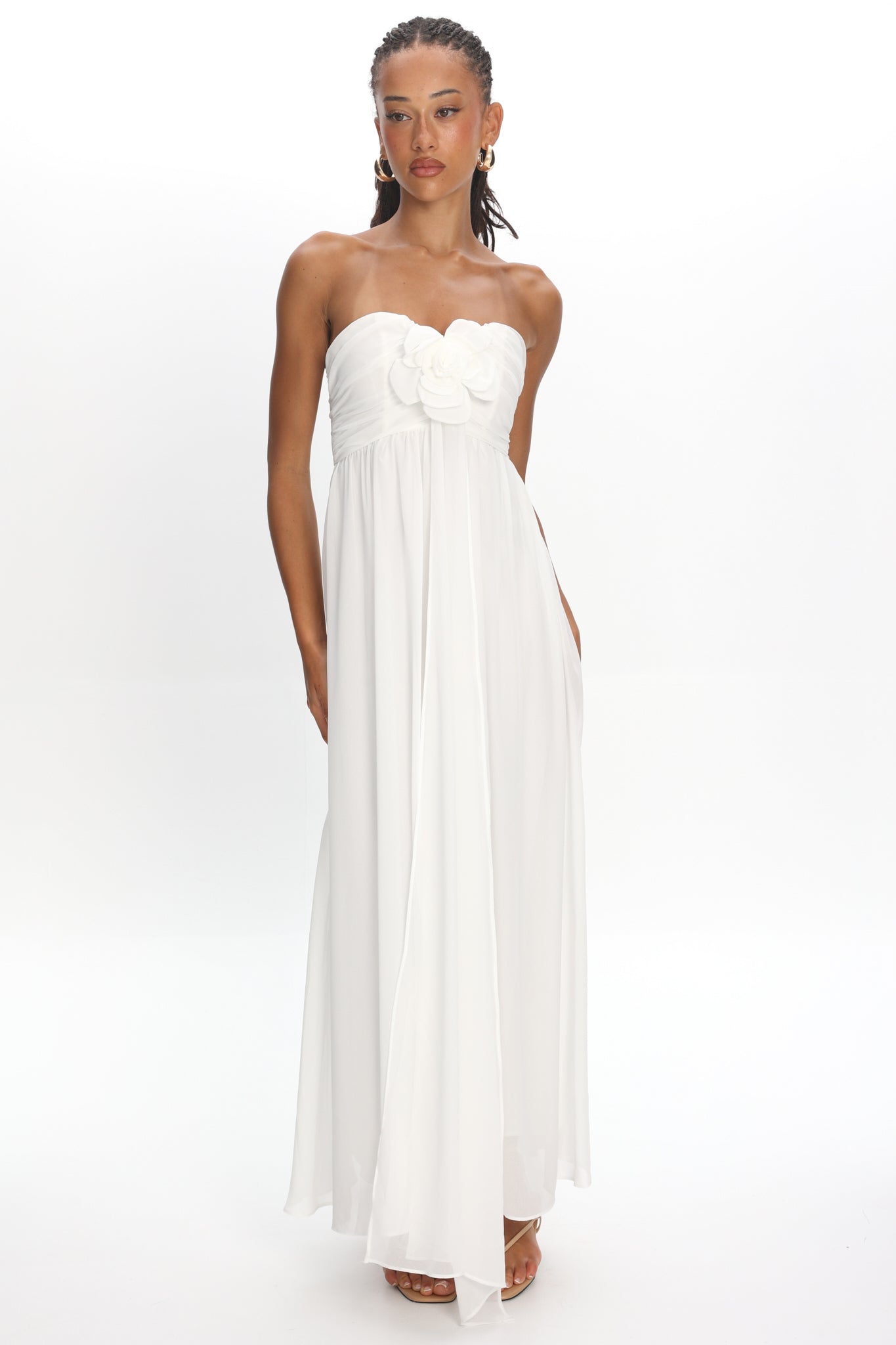 oyster bridesmaid dresses Taupe Spaghetti Straps V-Neck Tea Length Bridesmaid Dress