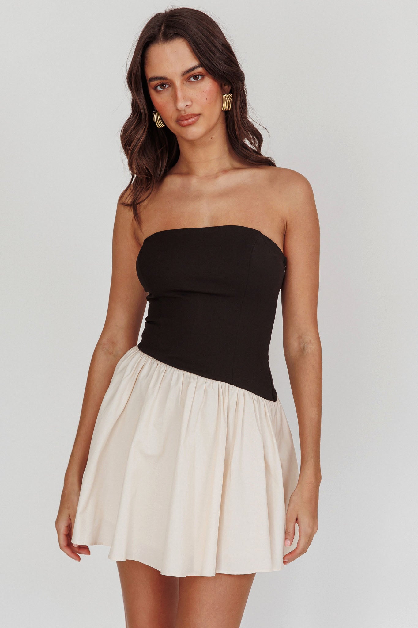 blue dress for baby girl Slip Dress: Black Rib