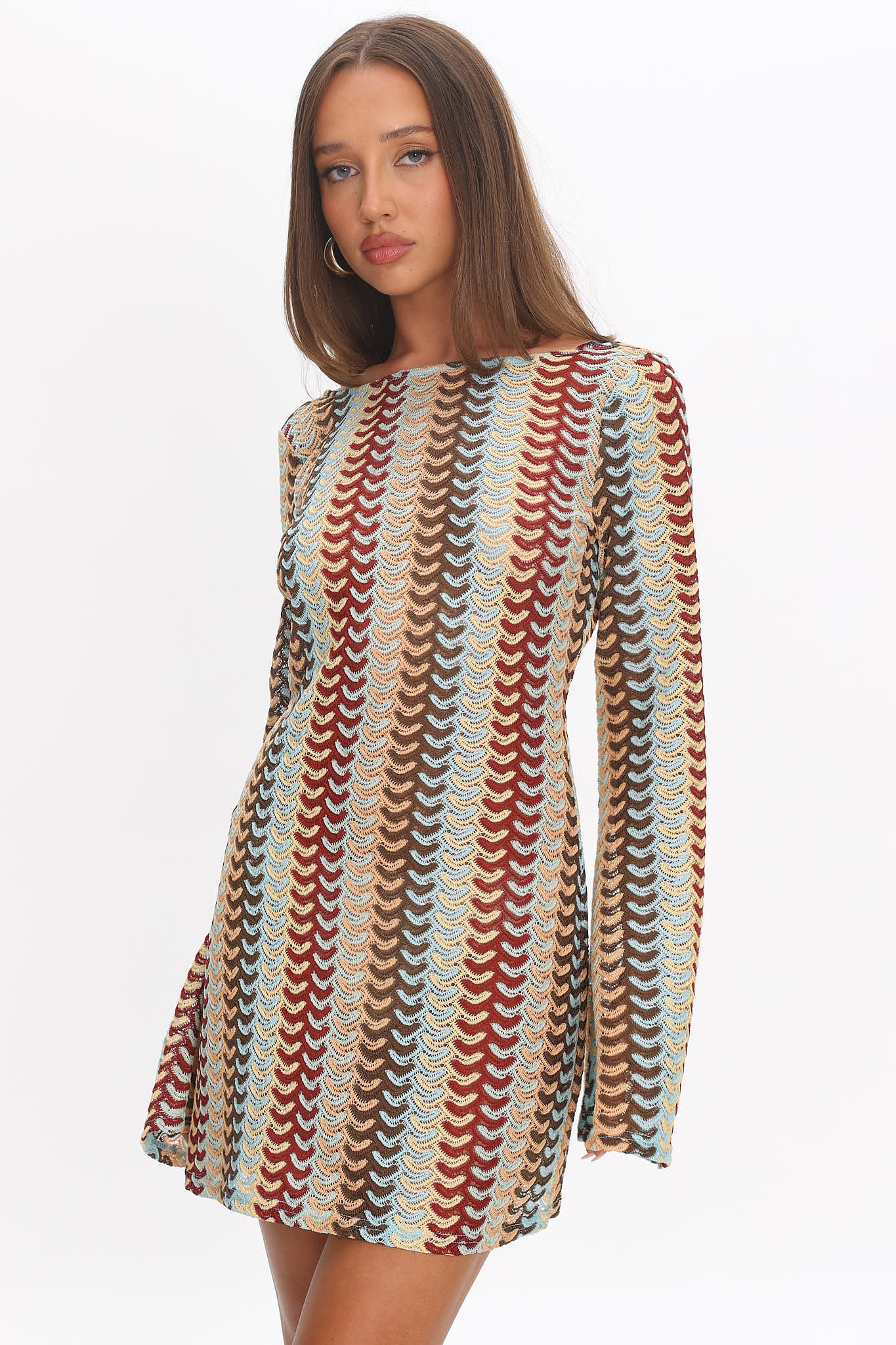 avril knit crochet dress Kendall Crochet Dress, Navy, Helen Jon L