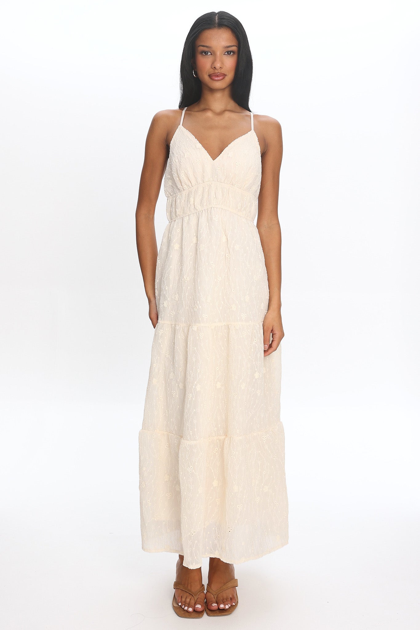 ivory fall dress Ivory Chiffon Wedding Dress: Handmade Lace, Off-Shoulder Gown