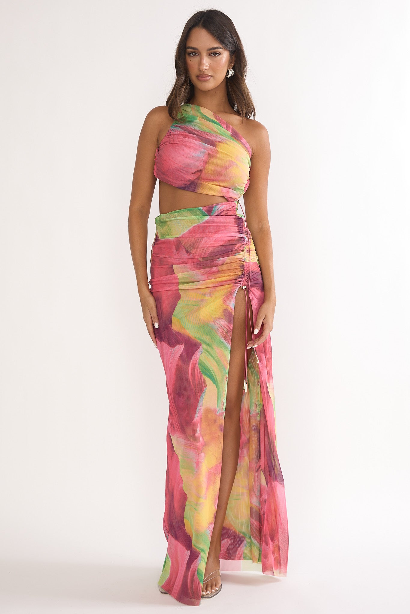 cream summer maxi dress Velvet By Graham & Spencer Jovie Lace Maxi Dress