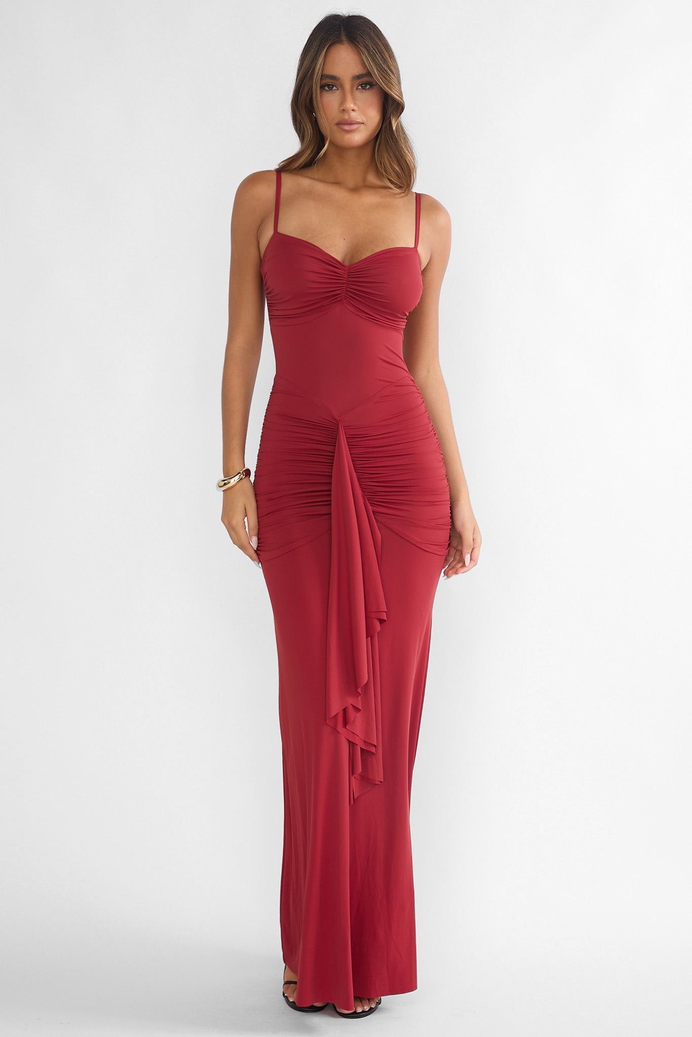 knee length dresses for ladies Rustic A-line V-neck Side Slit Lace Beach Wedding Dresses, Bridal Gown,  MW645 main image 0