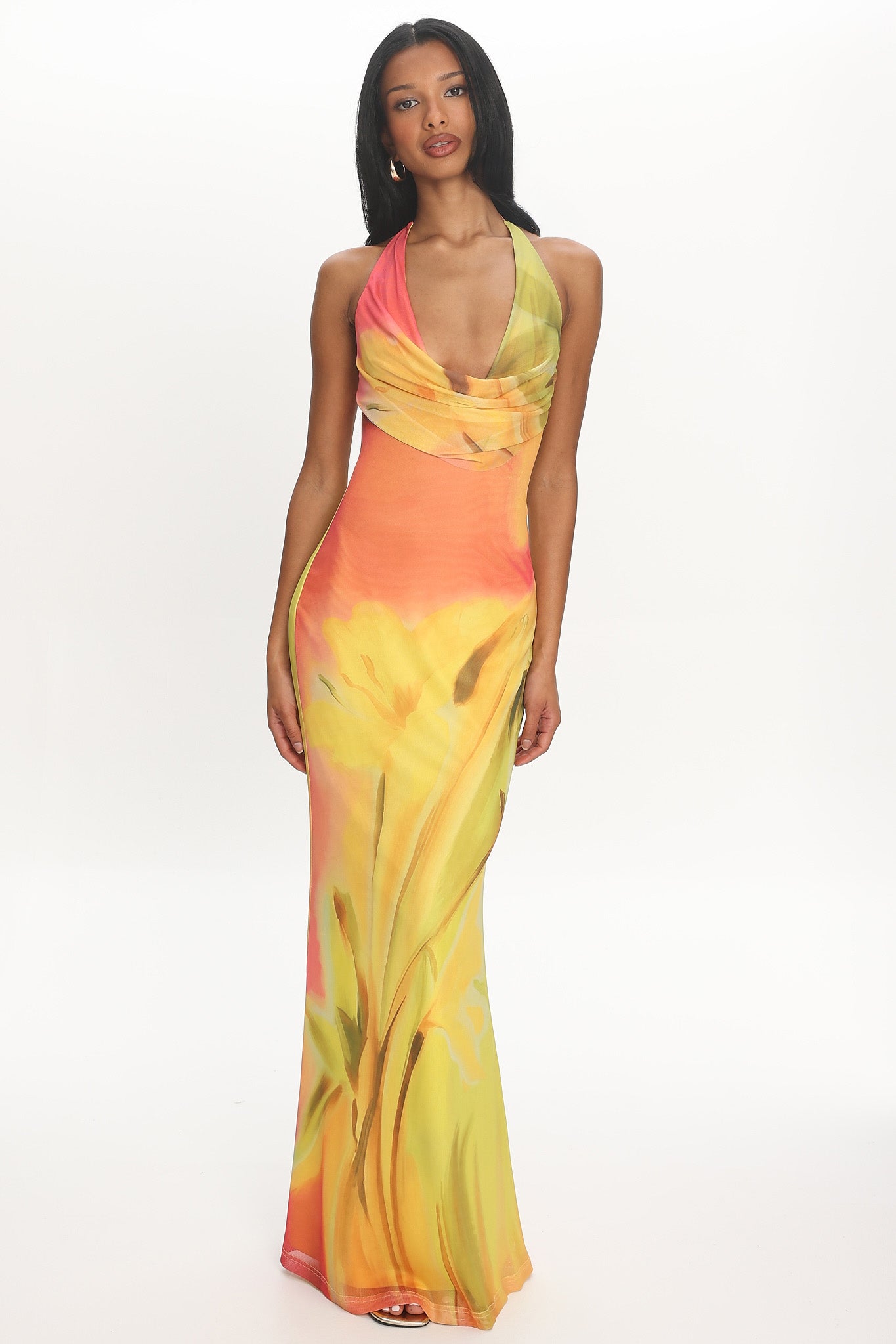 sunset maxi dress Dusky Skies Halter Size:16.5/34 Tail Activewear Windsor 33