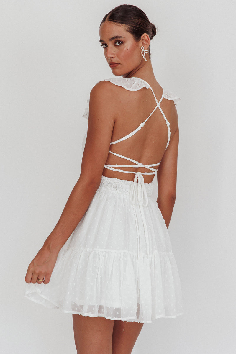 Stylish Beauty Strappy Back Mini Dress