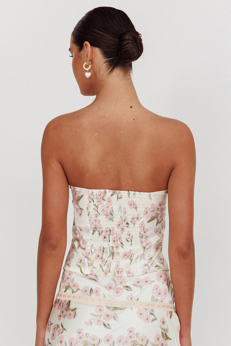 Taytum Strapless Mini Blush Pink