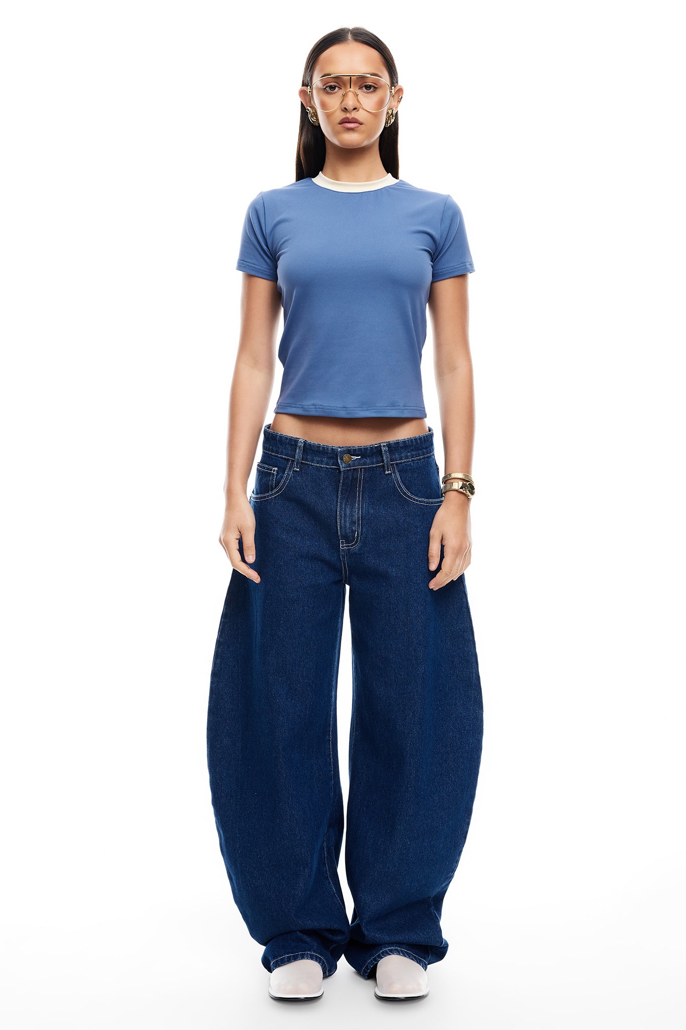 LIONESS Horseshoe Jeans Dark Denim | Selfie Leslie