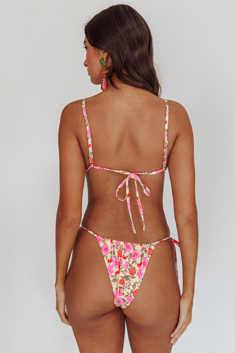 TRIANGLE STRING BIKINI TOP ECO - TEXAS FLORALS main image 0