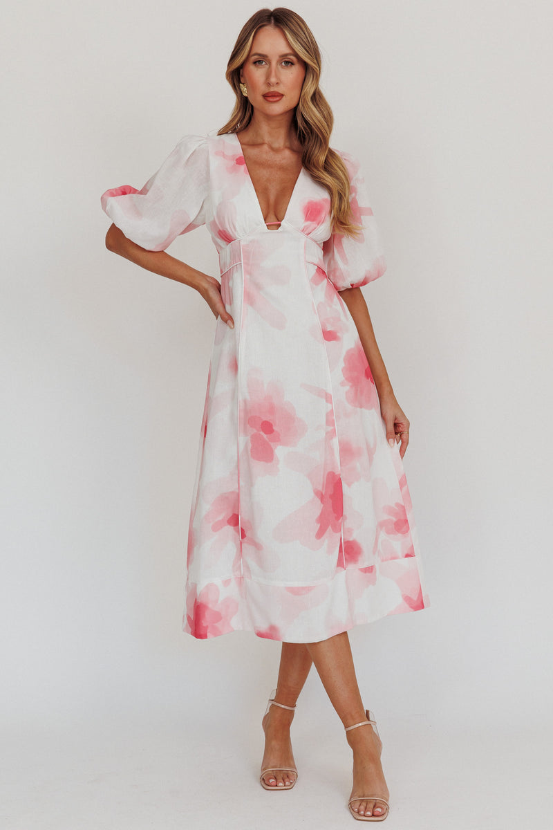 Elsie Floral Puff Sleeve Dress