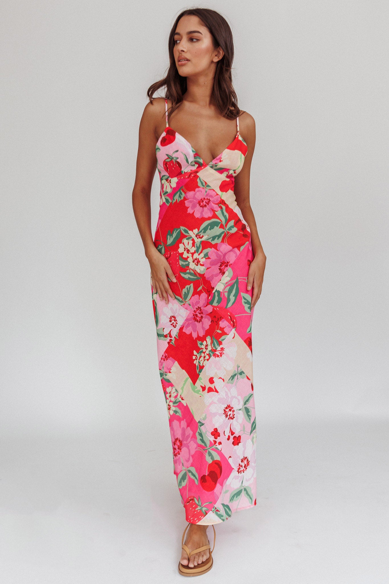 target flowy dress Lilly Sweetheart Satin Maxi Dress main image 1