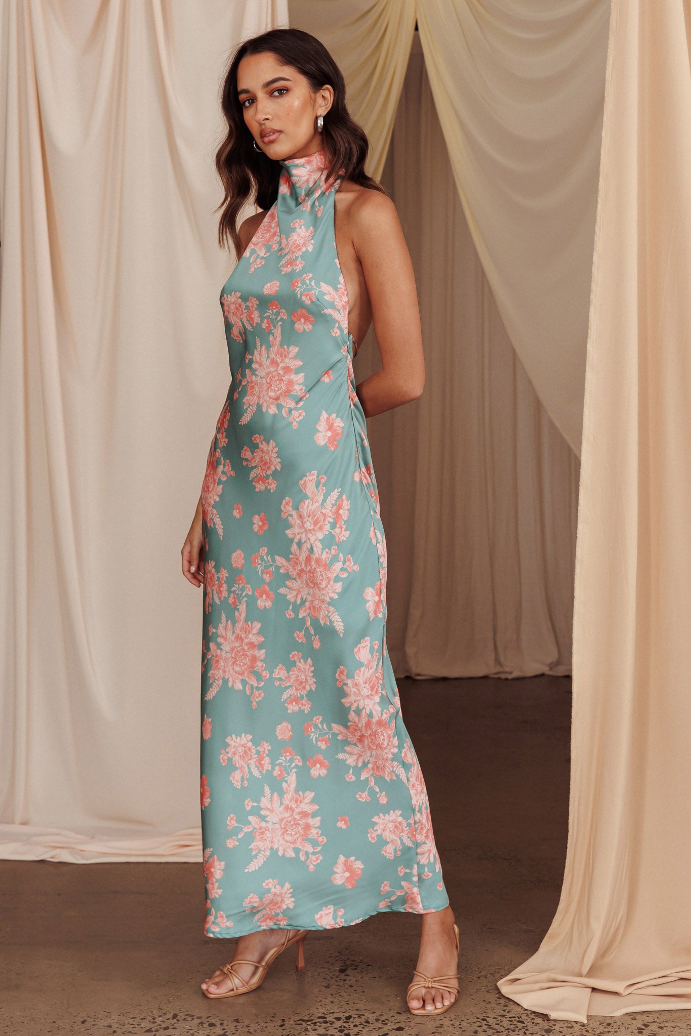 mint backless dress Backless Pastel Green Casual Summer Dress with Bow Mint Vista / XSmall