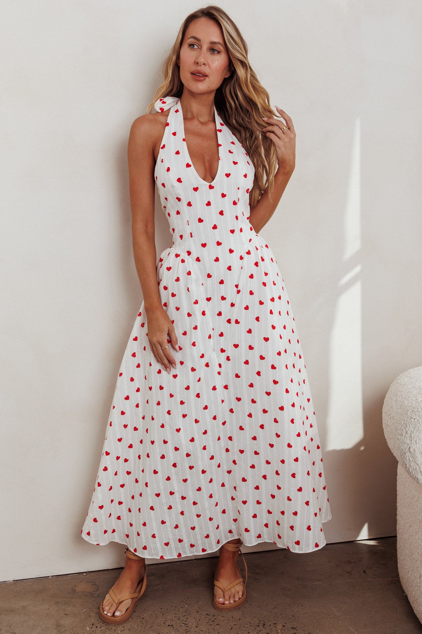 Shop the El Corazon Halterneck Dress Heart Print