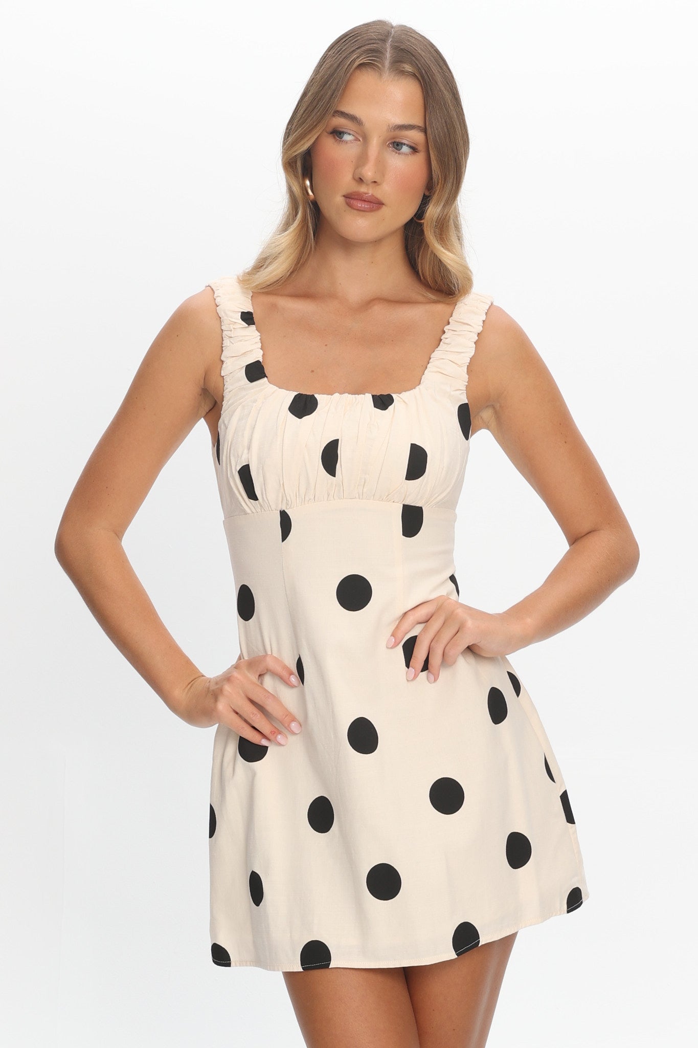 chic polka dot mini dress Petronella Mini Dress Polka Dot