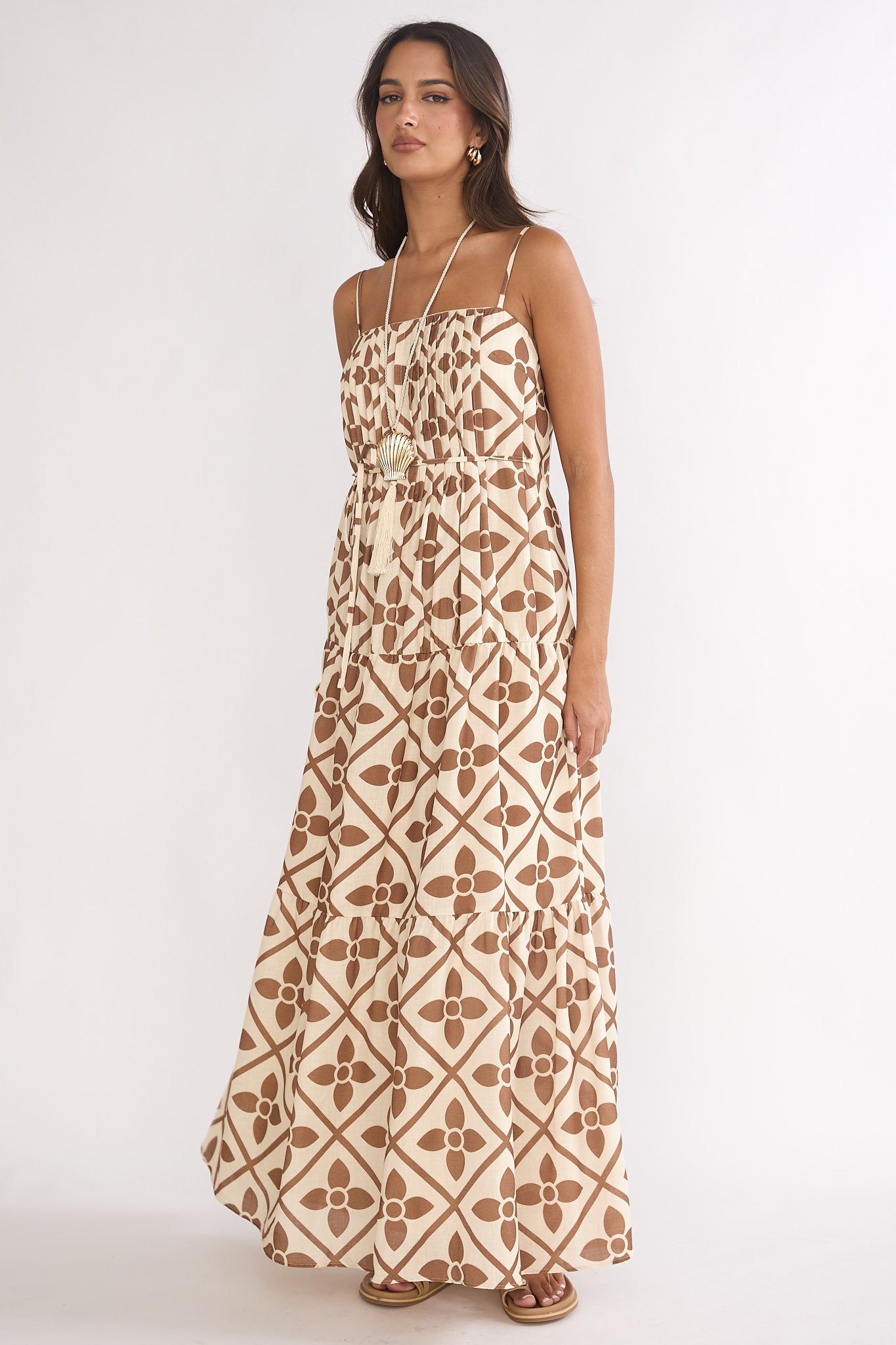 lysette maxi dress Free People Lysette Maxi Dress in Tea Combo