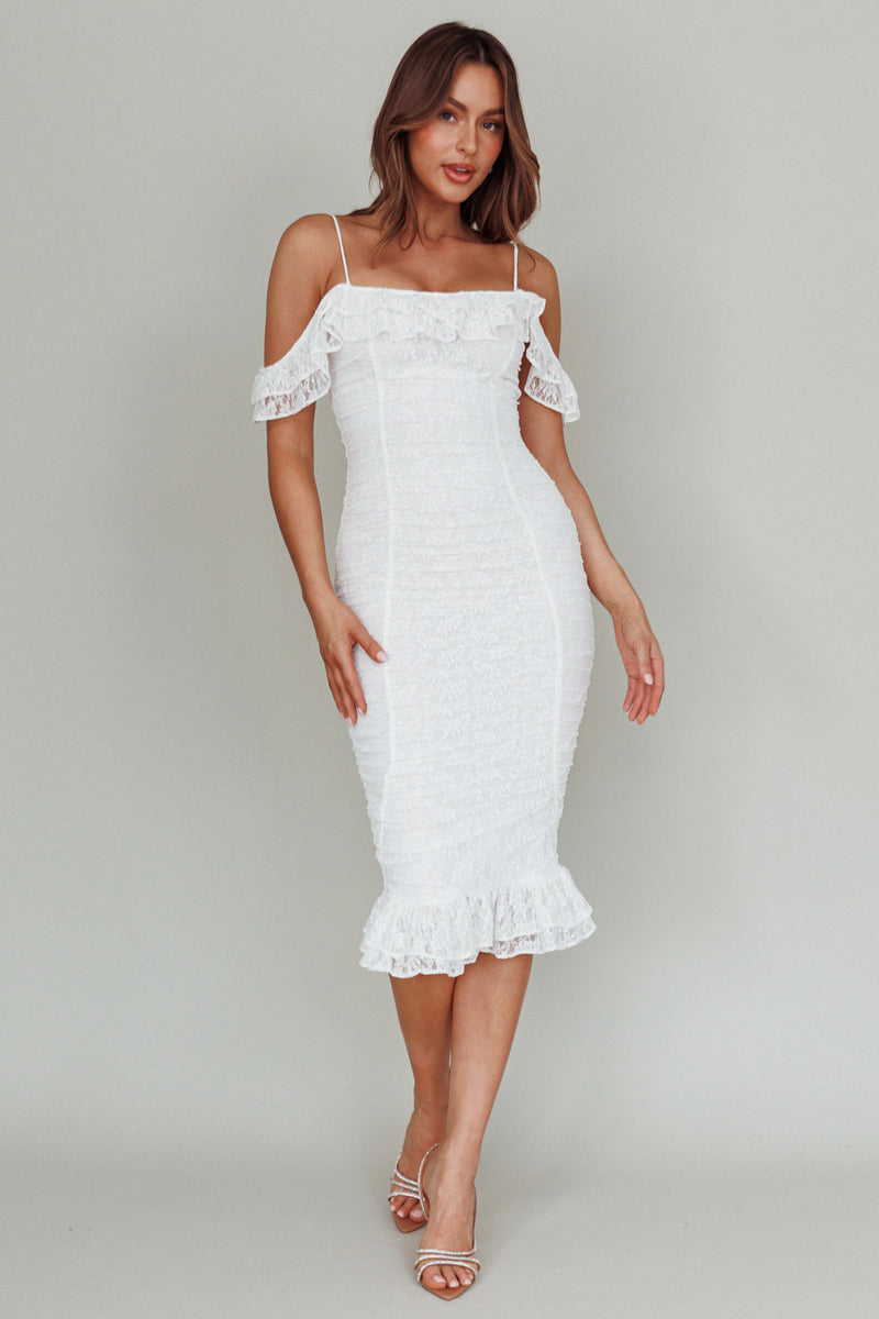 MAKING A WISH WOVEN MIDI DRESS main image 0