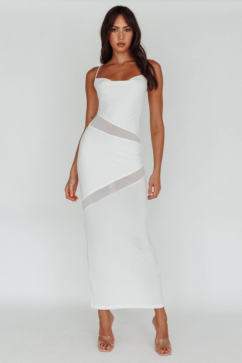 Sunny Tie Back Dress White