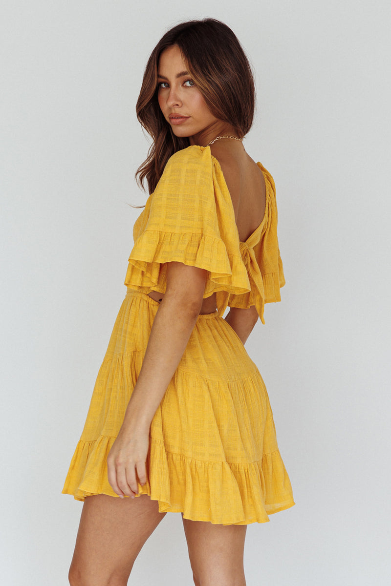 Sigourney Shirred Bust Dress White main image 0