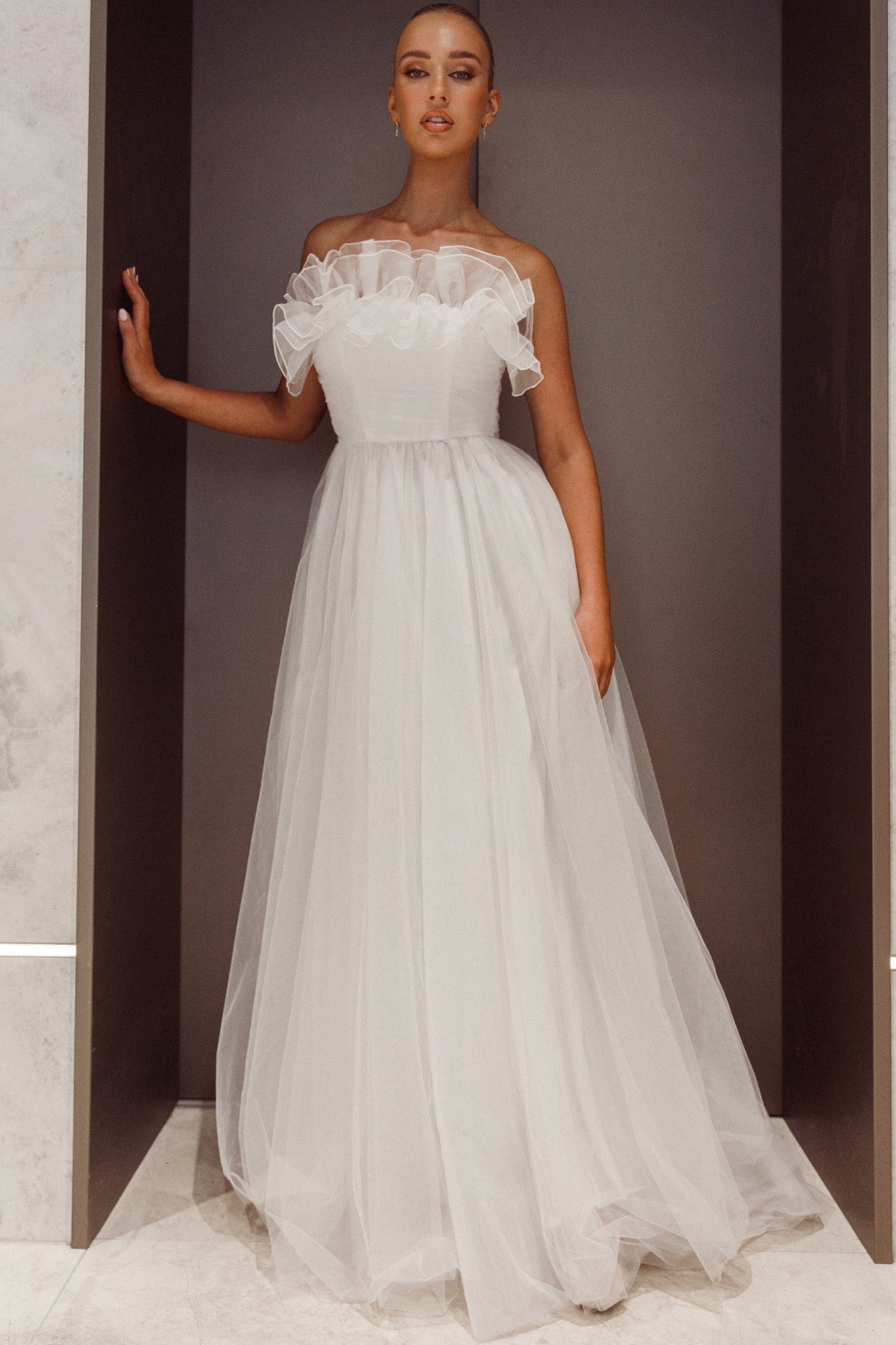 Women's Dresses Marietha Organza Frill Maxi Wedding Dress White Xs by Selfie Leslie Clearance Women's Dresses Marietha Organza Frill Maxi Wedding Dress White Xs by Selfie Leslie Clearance