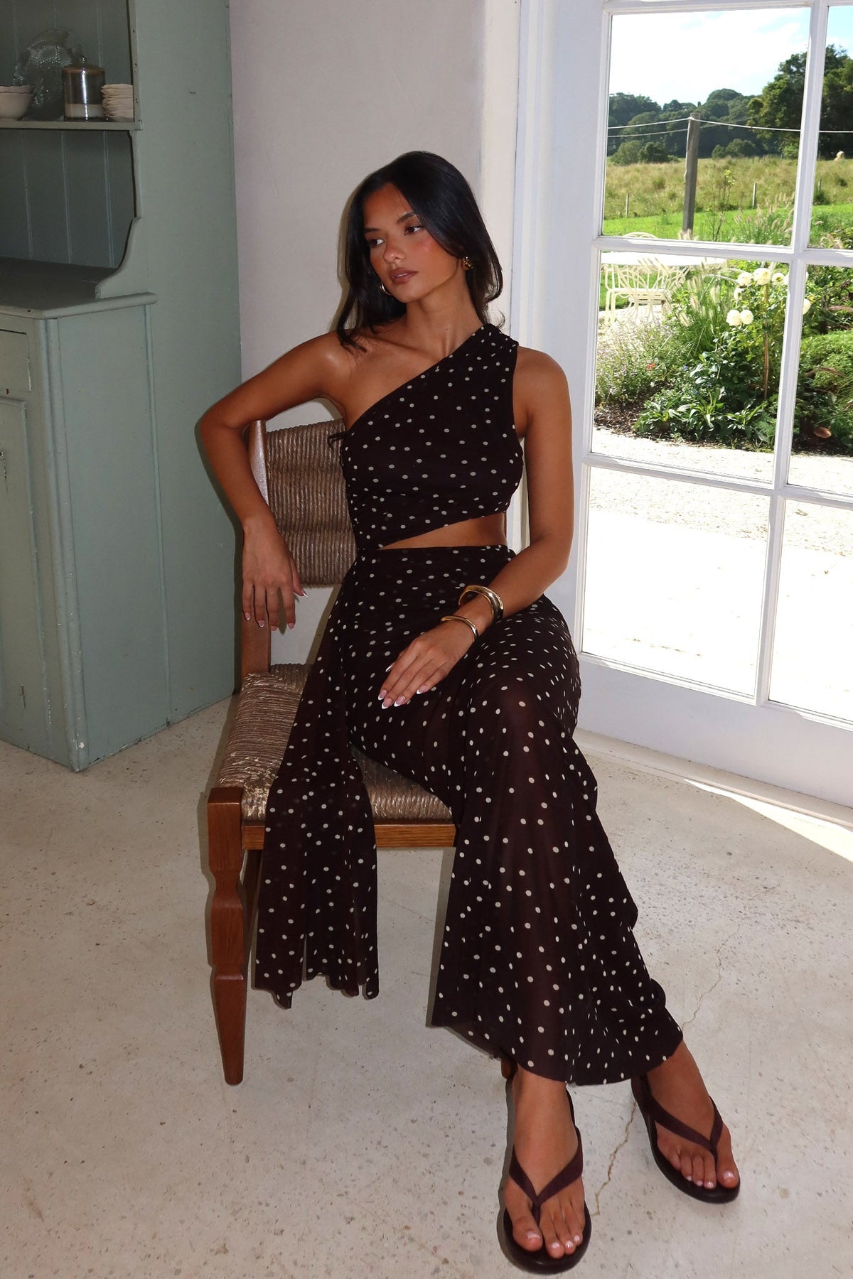 Girl wearing pink set