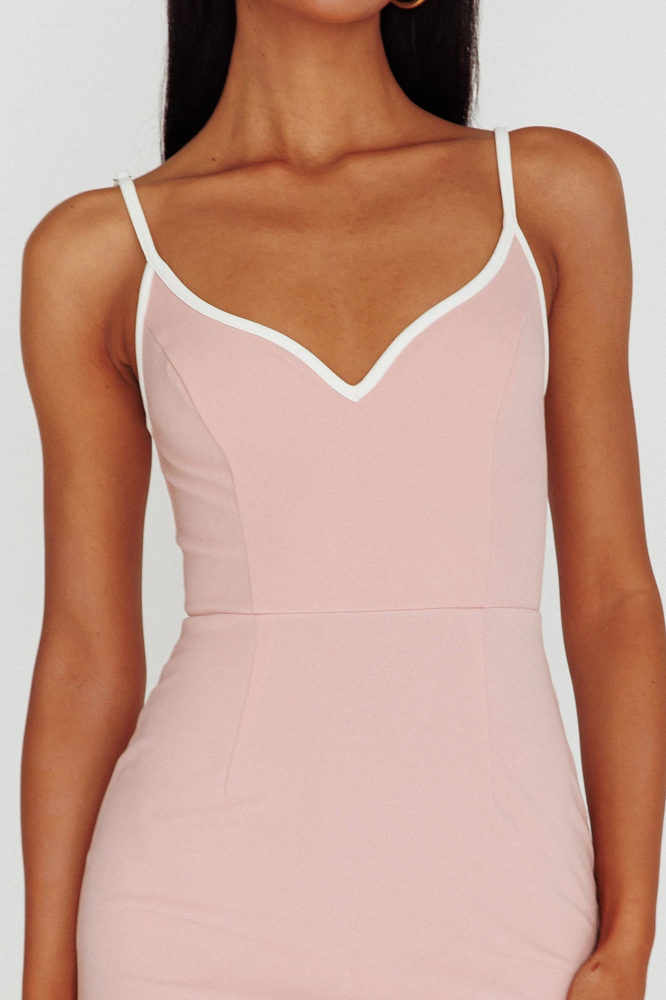 Kandis Low Back Midi Dress Rose by Selfie Leslie