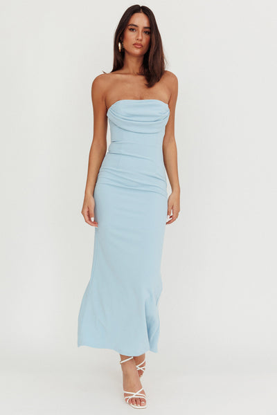 women's light blue strapless dress for school Well Versed Pleat Bust Maxi Tees & Singlets Grouped A strong design aesthetic Men's Size:6 US SHEIN SXY Women Black Maxi dress