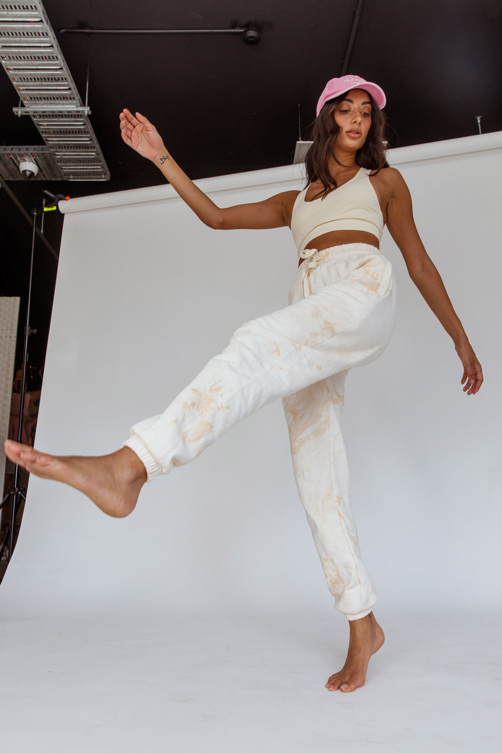 Take It Easy Jogger Track Pants Sand by Selfie Leslie