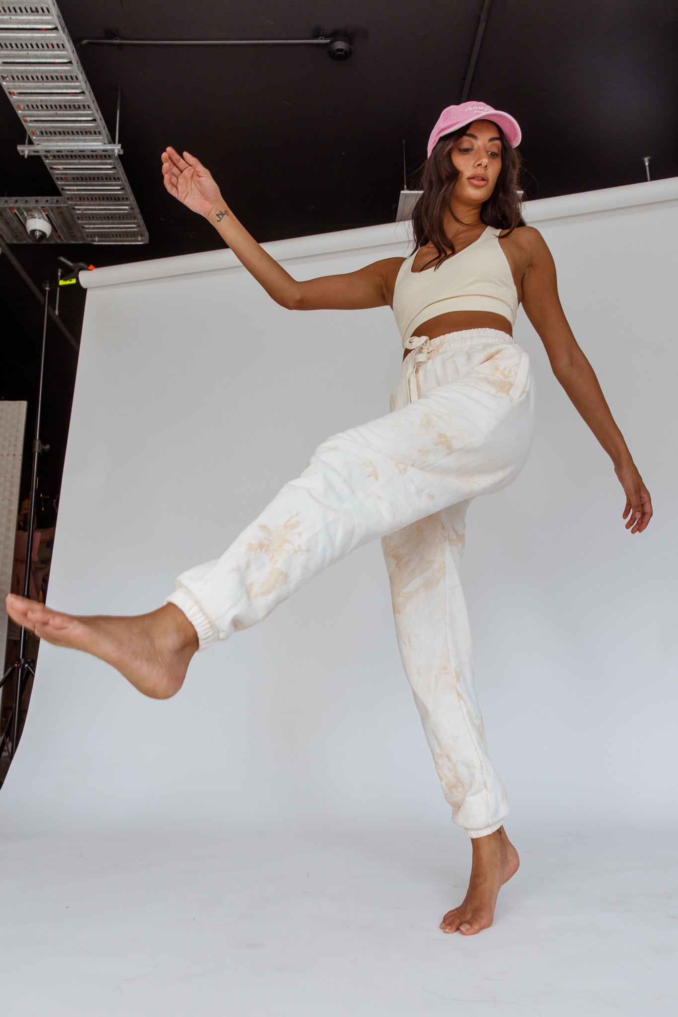 Take It Easy Jogger Track Pants Sand by Selfie Leslie