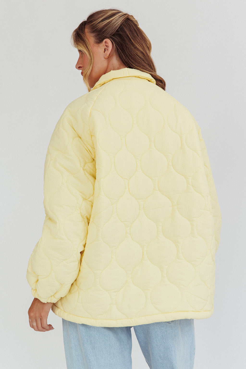 By The Fireplace Quilted Puffer Jacket Butter by Selfie Leslie