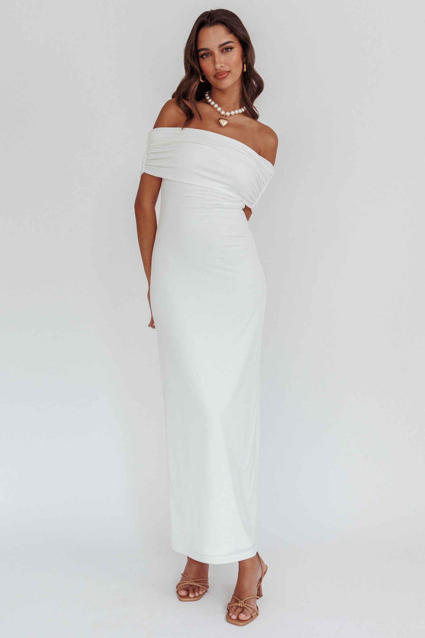 Cruising Sunset Off Shoulder Dress Off White XXL Cruising Sunset Off Shoulder Dress Off White XXL