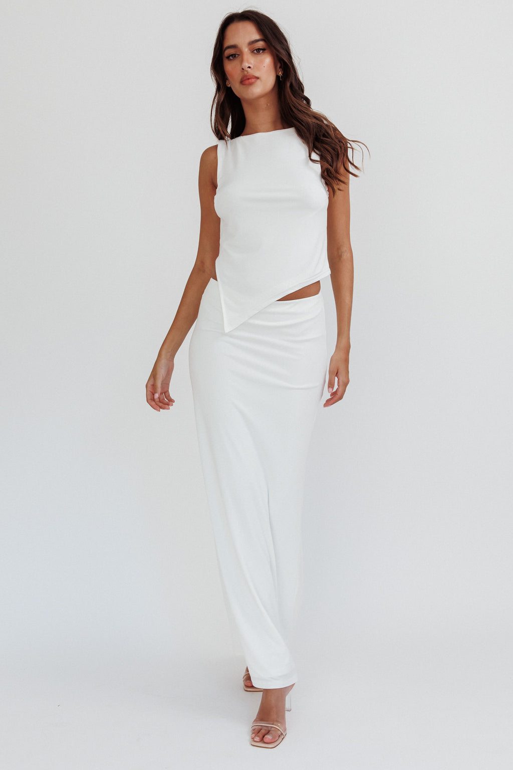 Palos Verdes Skirt Off White by Selfie Leslie