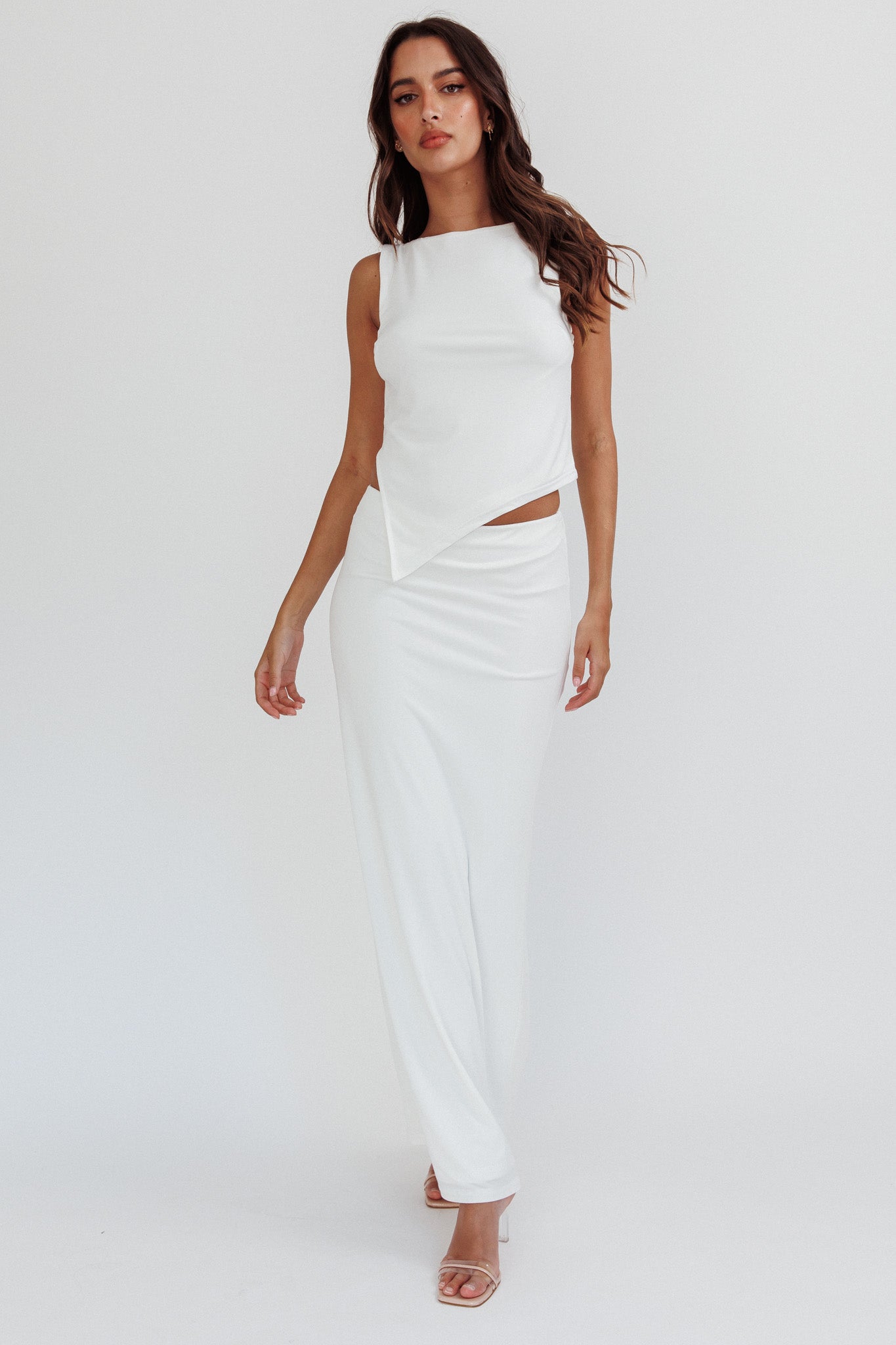 Palos Verdes Skirt Off White by Selfie Leslie