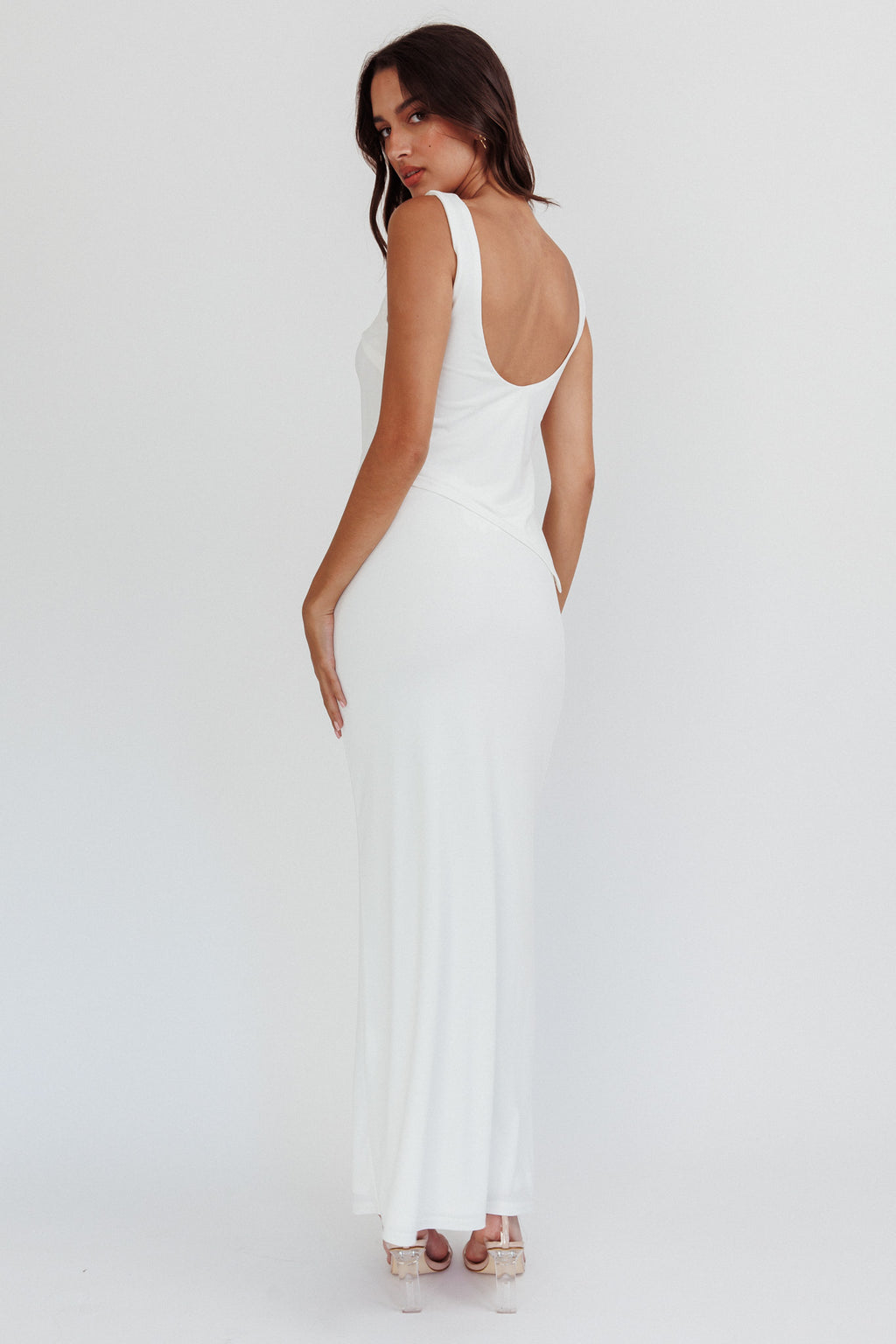 Palos Verdes Skirt Off White by Selfie Leslie