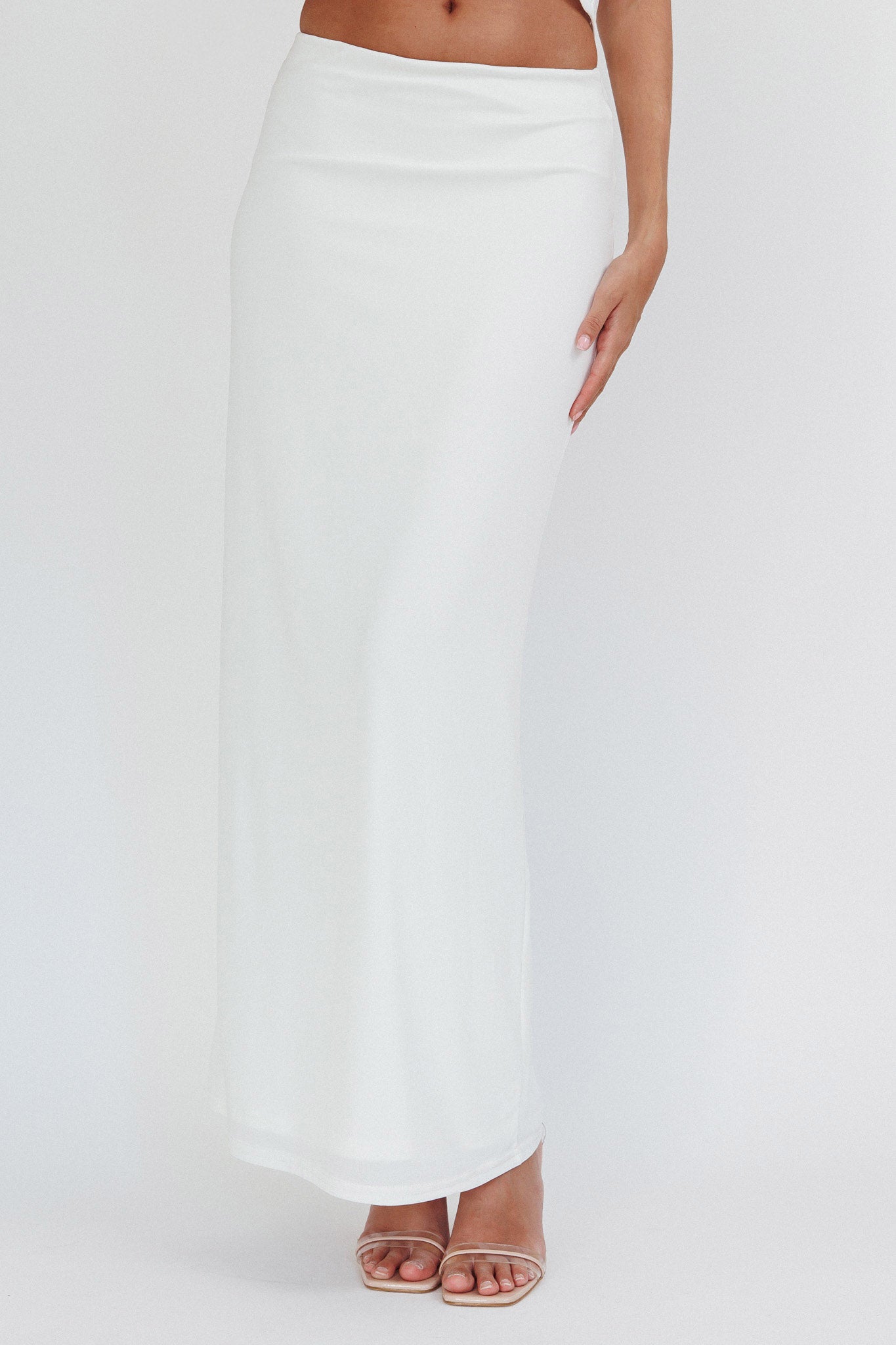 Palos Verdes Skirt Off White by Selfie Leslie