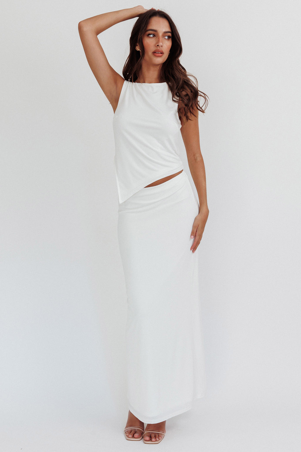 Palos Verdes Skirt Off White by Selfie Leslie