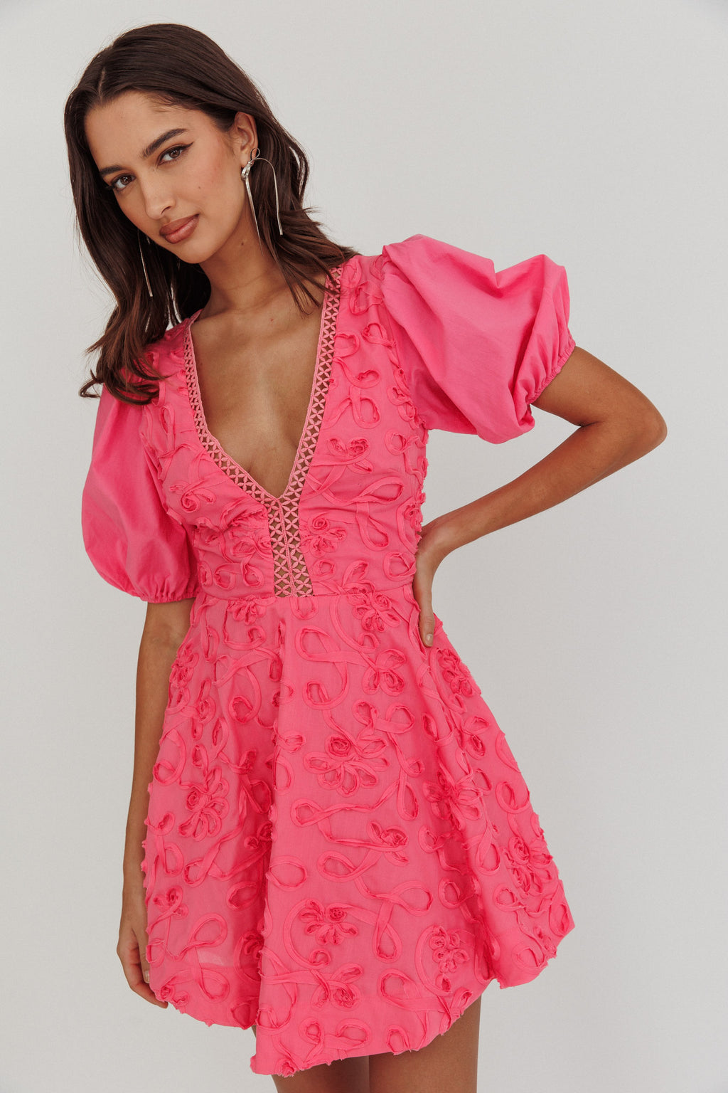 Samsara One-Shoulder Ruffle Maxi Dress by Selfie Leslie