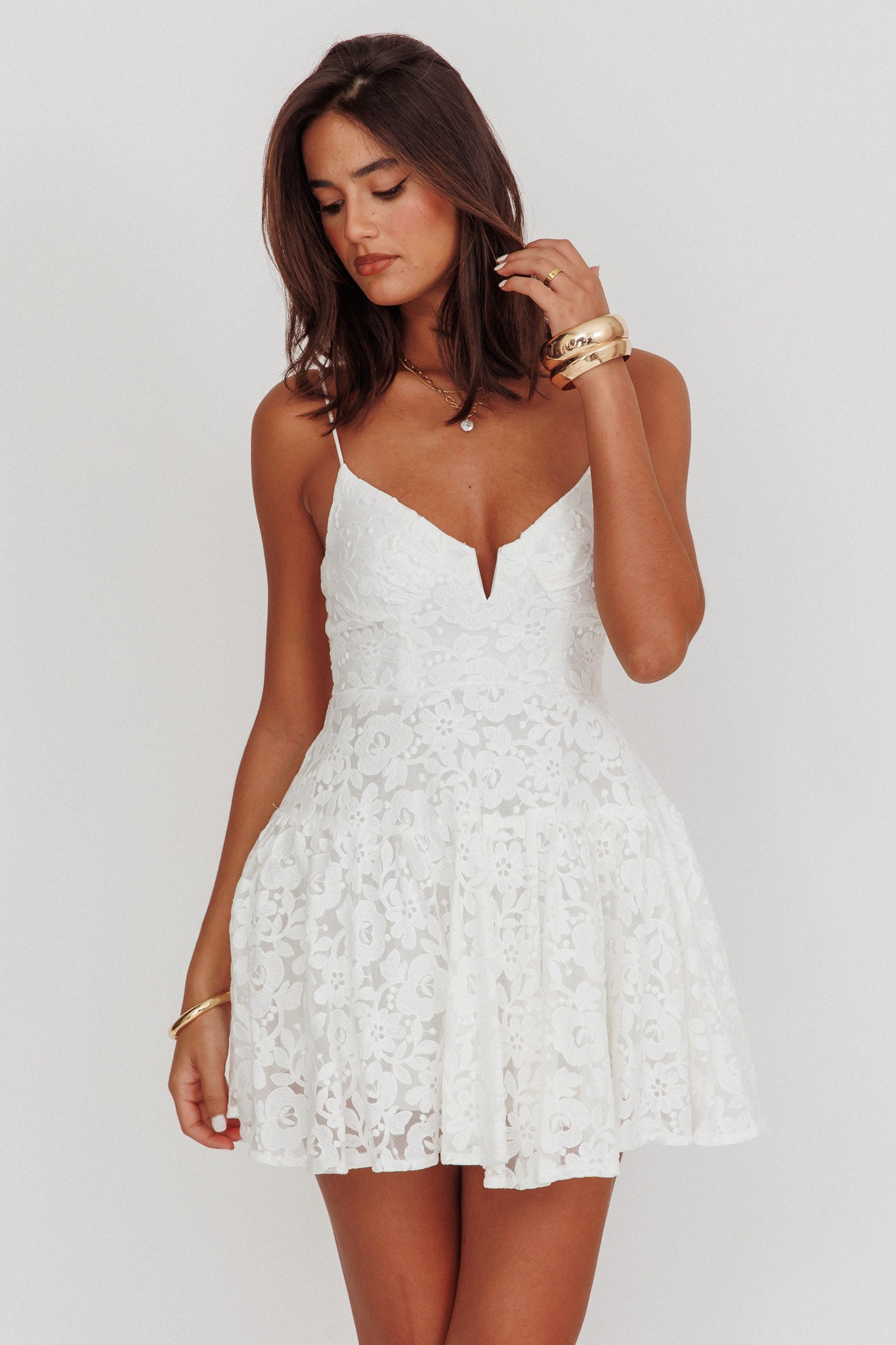 Le  Monceau Lake Dress 白S Enchanting by Mon Cheri - E606 | Enchanting by Mon Cheri