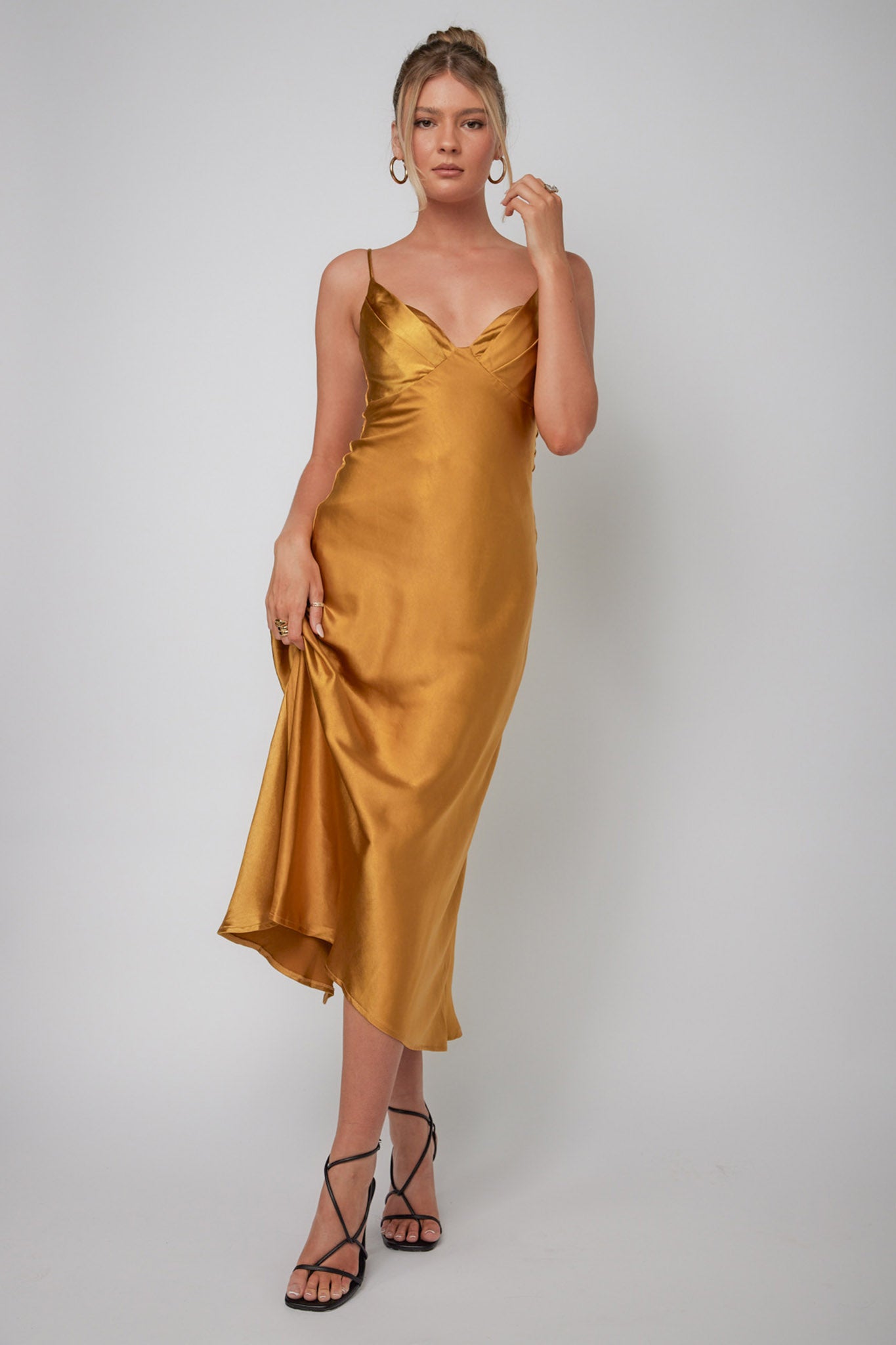 midi dress mustard Infinity Pintuck Bust feminine energy COLOR:DENIM Millie Halter Mini Dress black dressing tables