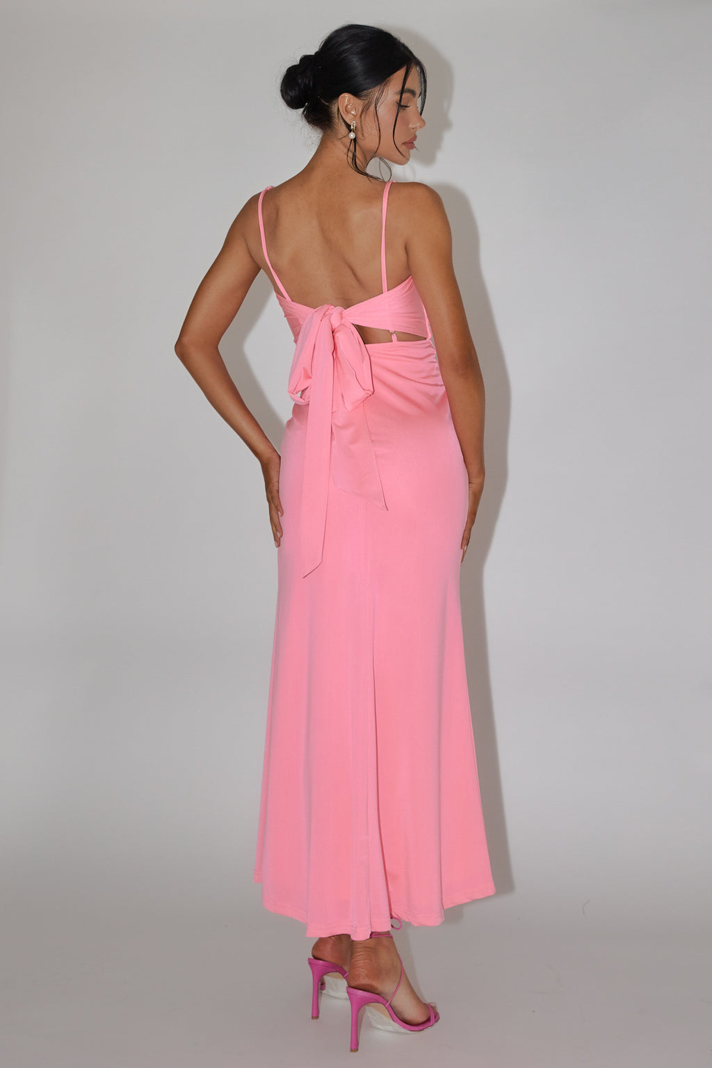 Likita Floral Applique Bodice Maxi Dress Pink by Selfie Leslie